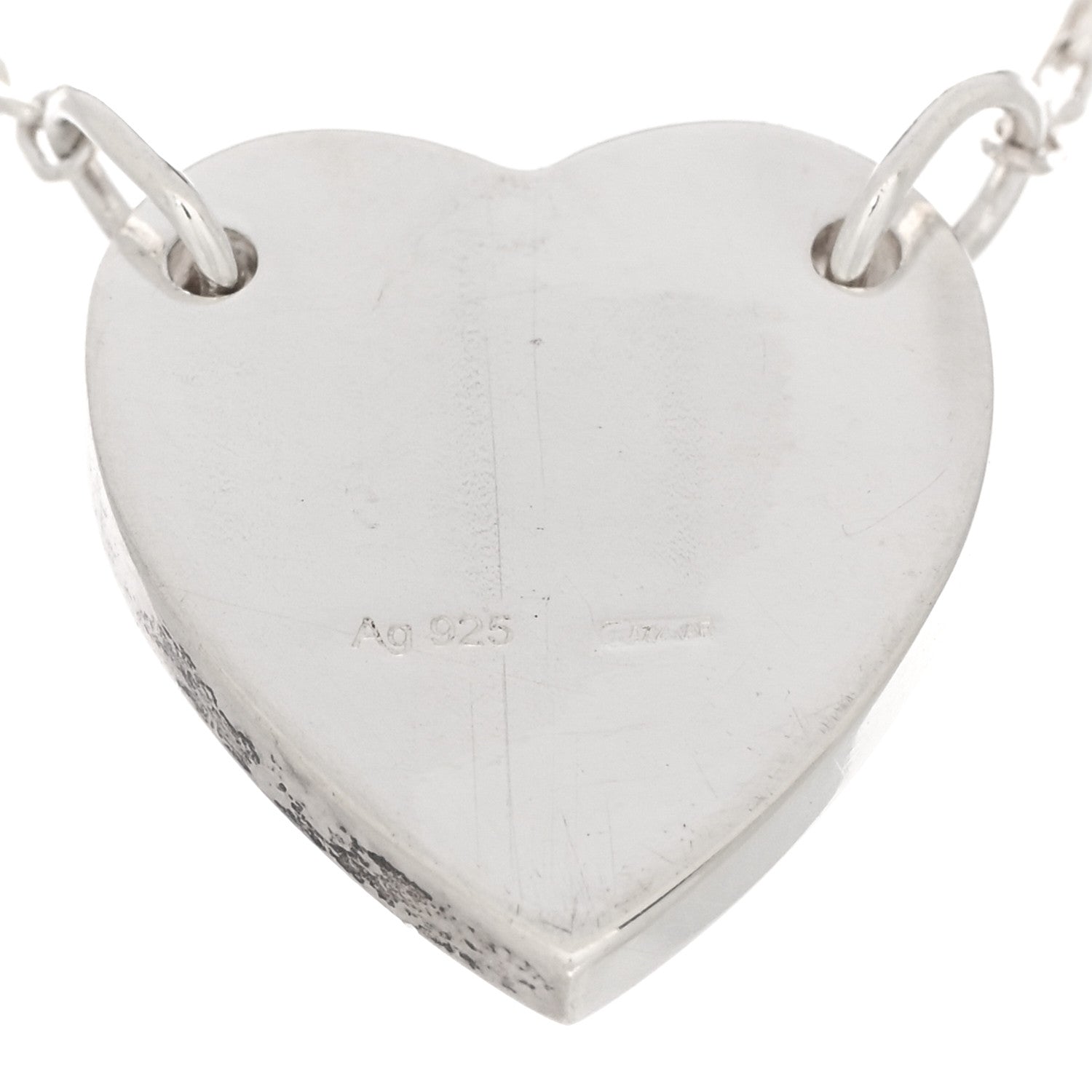 Gucci Sterling Silver Trademark Heart Bracelet 3 of 3