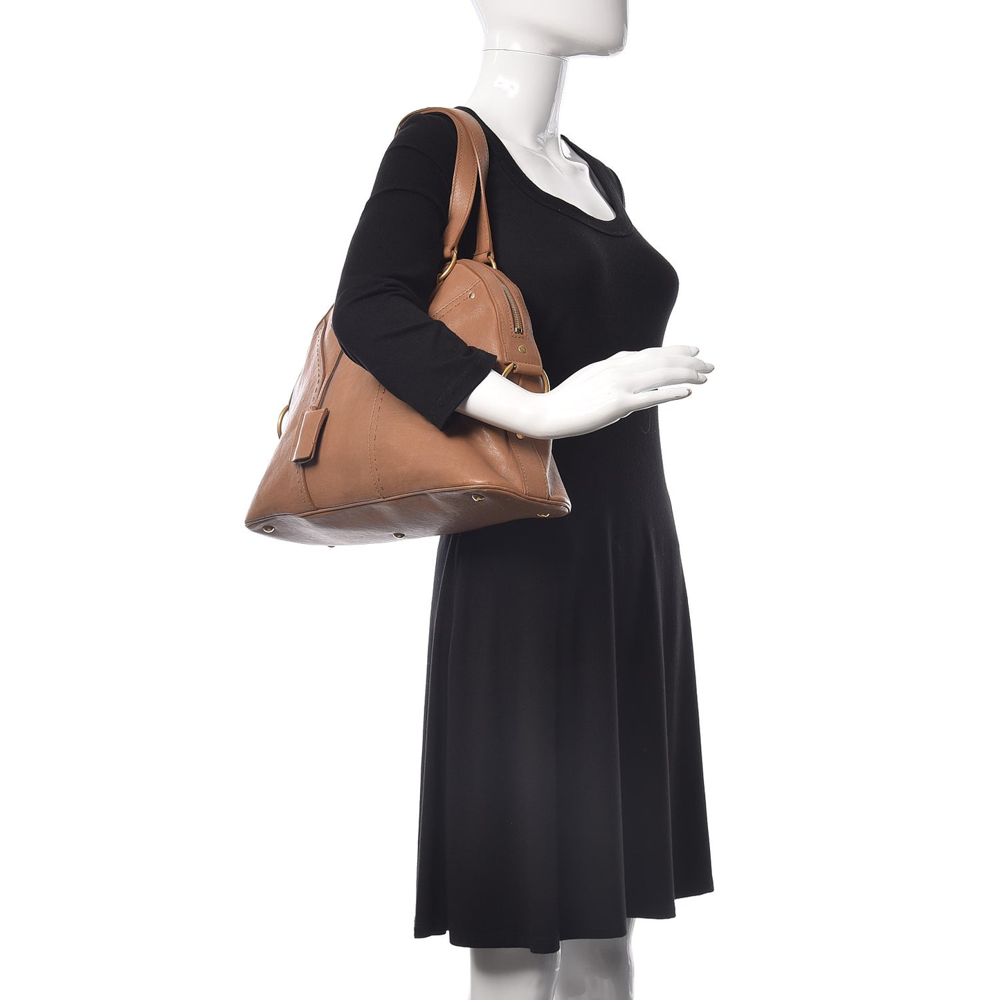 Calfskin Large Muse Brown