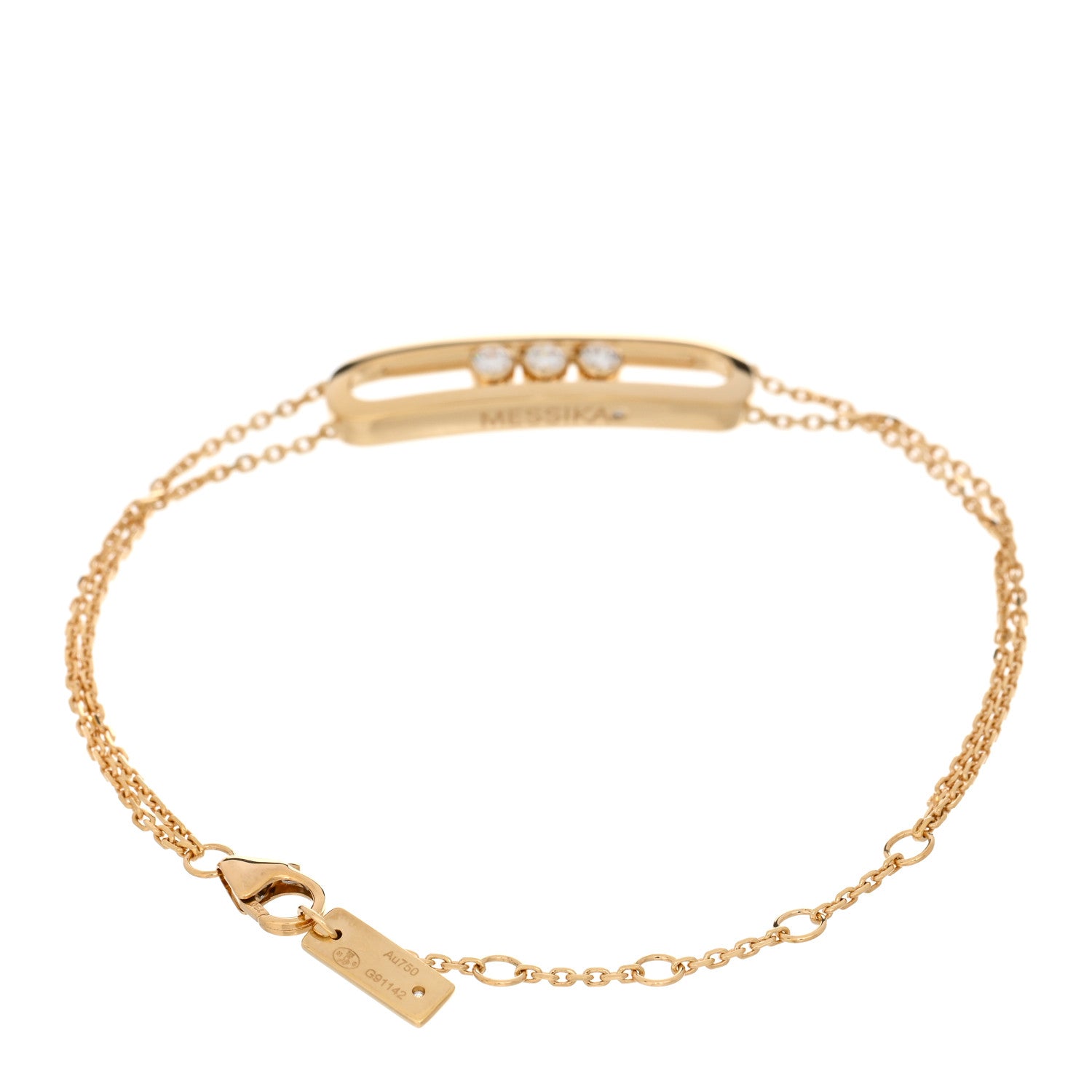 Messika 18K Yellow Gold Diamond Move Classique Bracelet 2 of 5