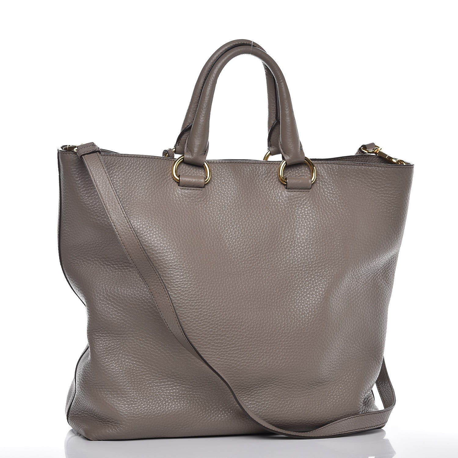 Prada Vitello Daino Tote Argilla 4 of 13