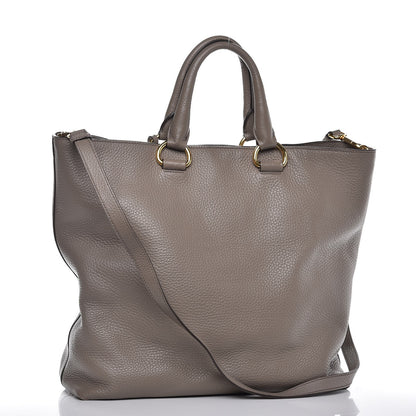 Prada Vitello Daino Tote Argilla 4 of 13