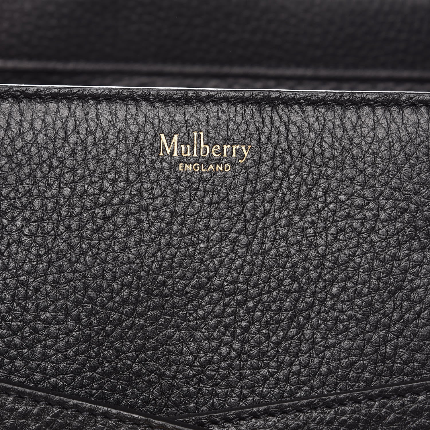 Mulberry Classic Grain Small Bayswater Zip Tote Black 7 of 8