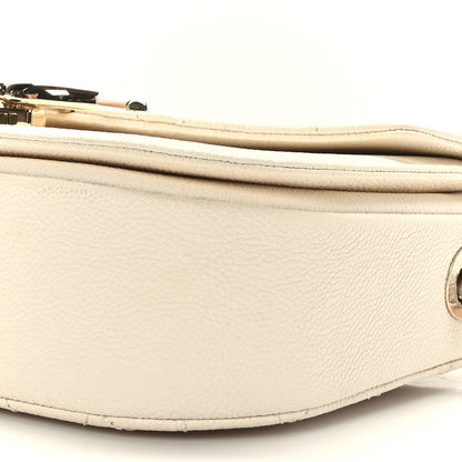 Chanel Grained Calfskin Quilted Small Cuba Top Handle Flap White 10 of 10