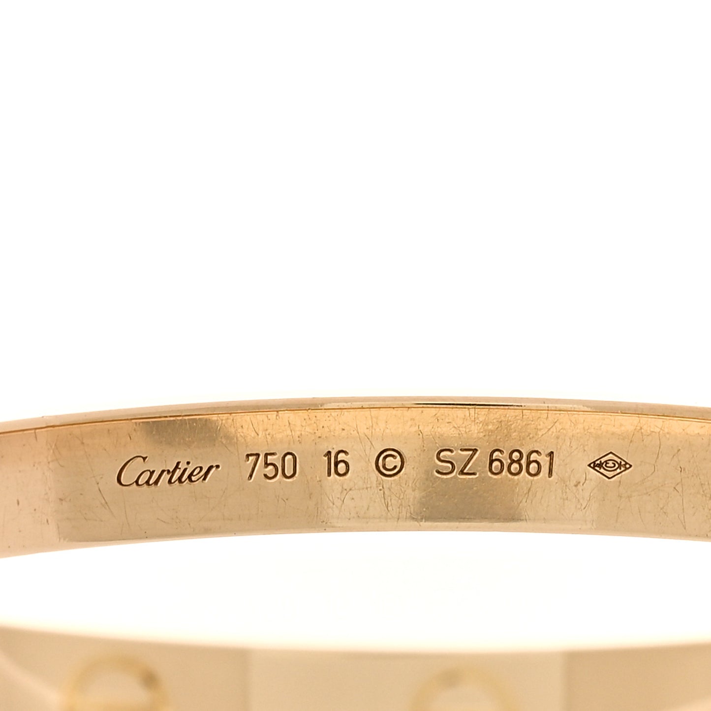 18K Yellow Gold LOVE Bracelet 16