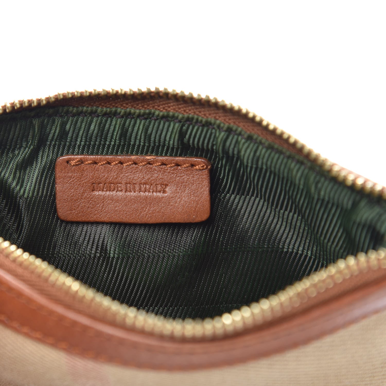 Burberry House Check Zip Wristlet Pouch Brown 7 of 8