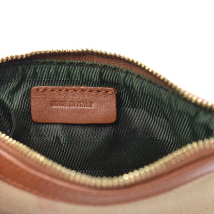 Burberry House Check Zip Wristlet Pouch Brown 7 of 8