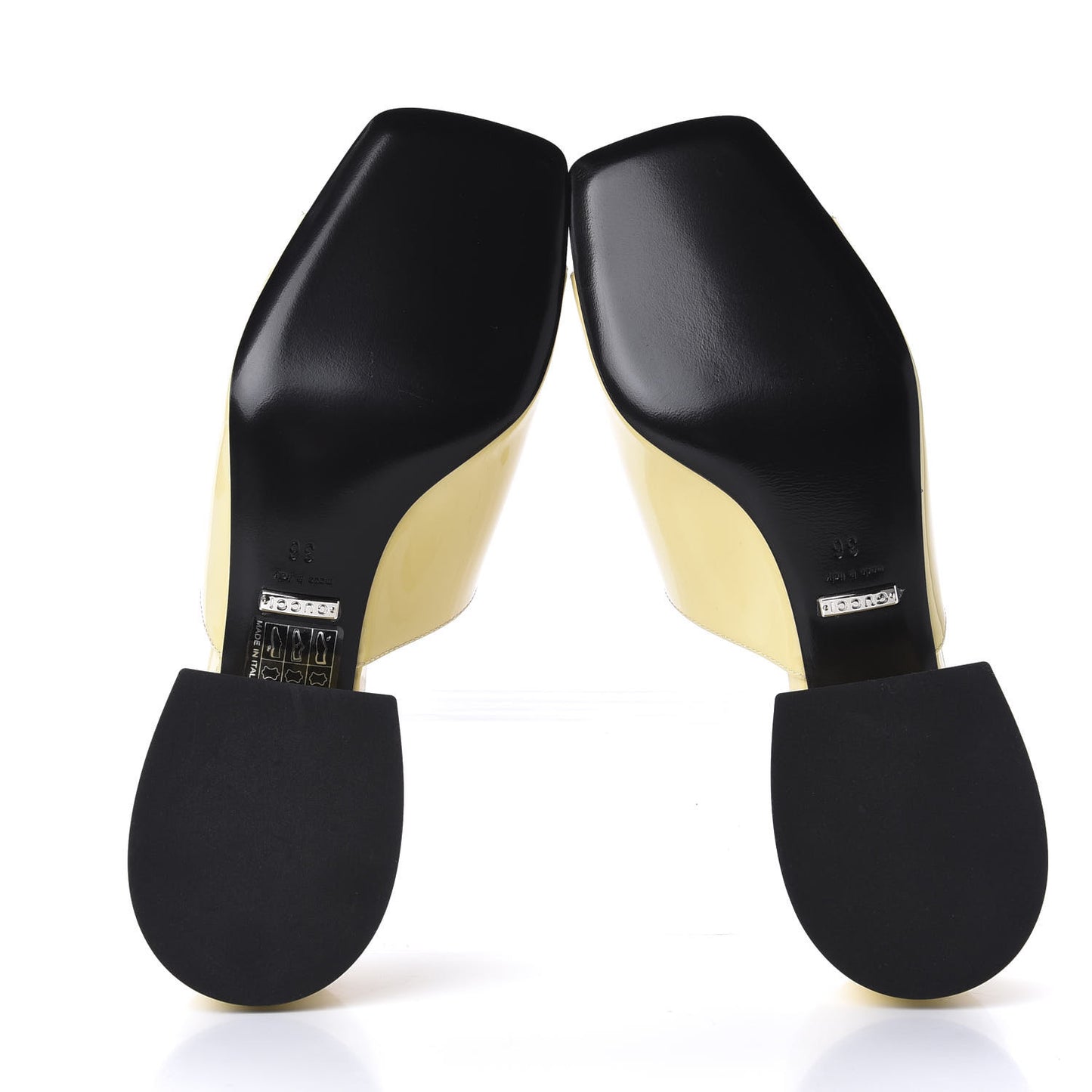 Patent Lexi Horsebit Mid-Heel Slide Sandals 36 Burro