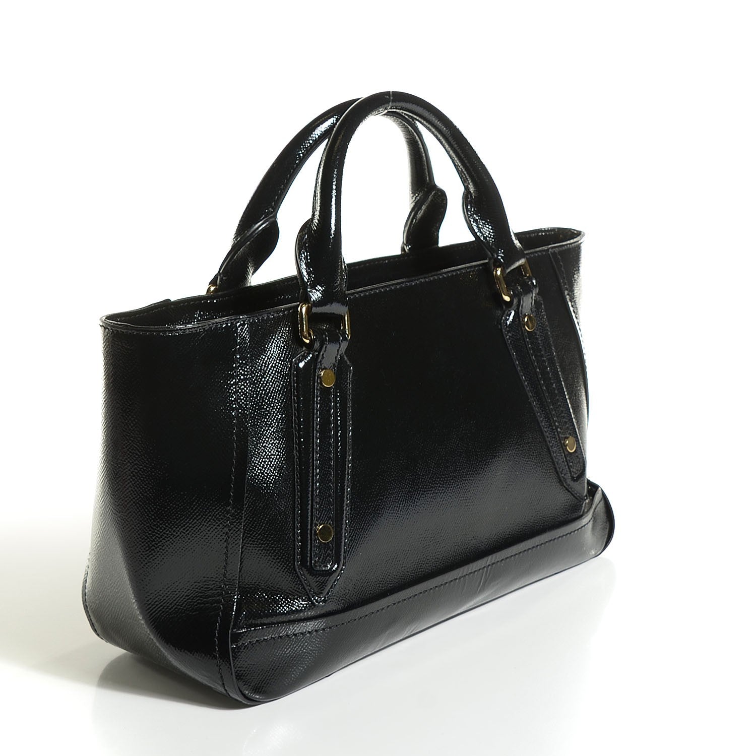 Burberry Patent Somerford Tote Black 3 of 12
