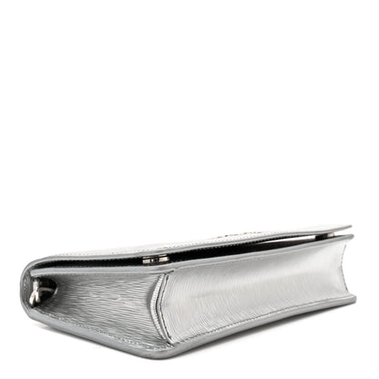 Prada Metallic Vitello Move Oro Chain Wallet Cromo 4 of 9