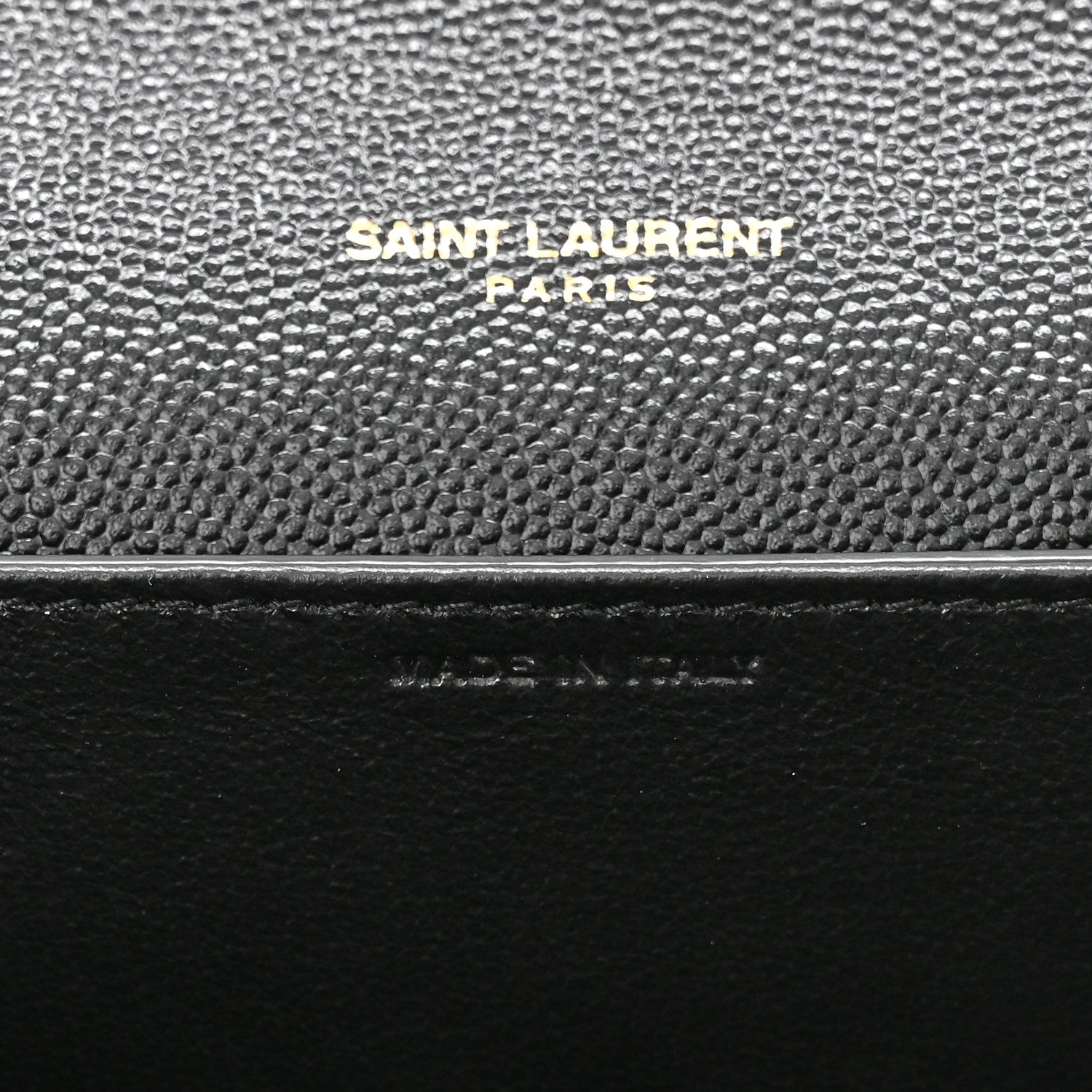 Saint Laurent Grain De Poudre Uptown Chain Wallet Black 7 of 11