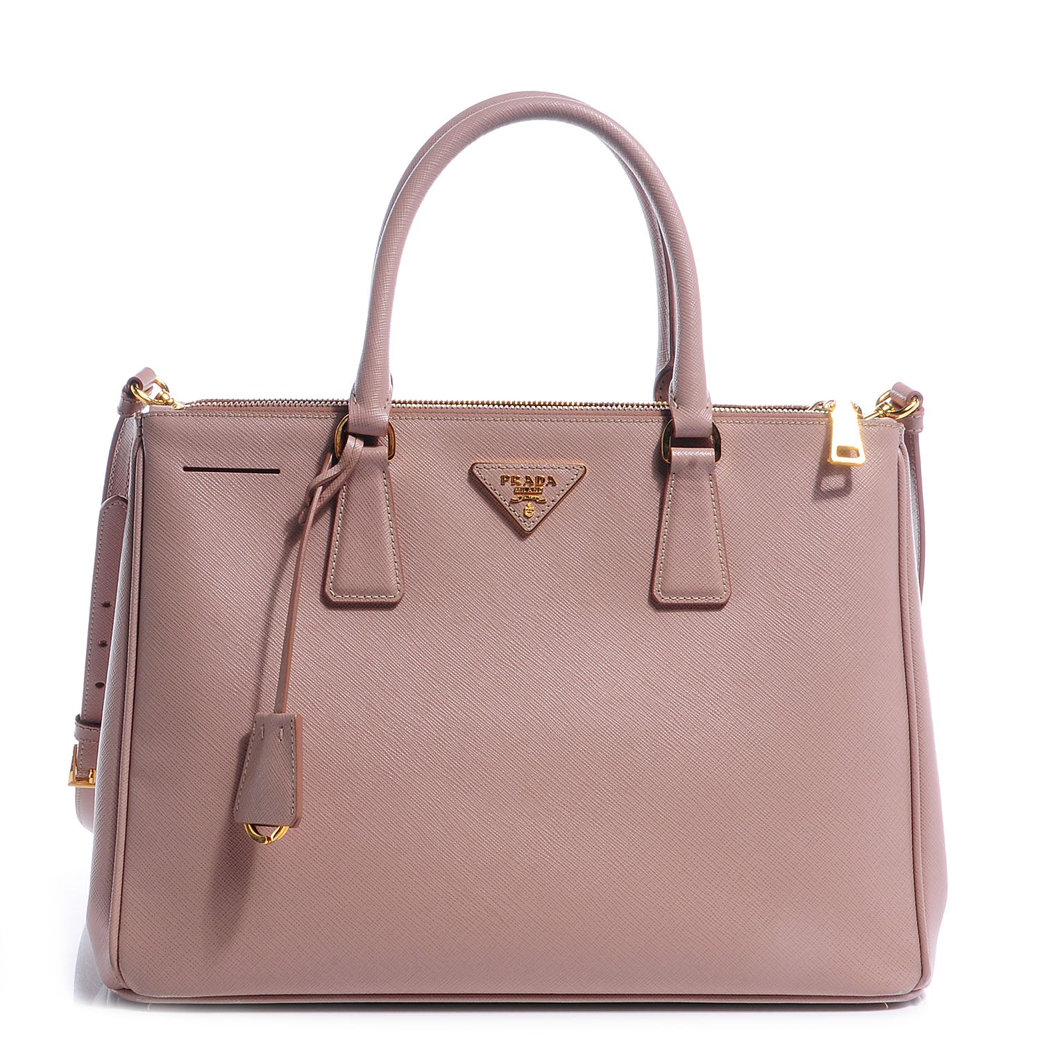 Prada Saffiano Lux Medium Double Zip Tote Cammeo 1 of 9
