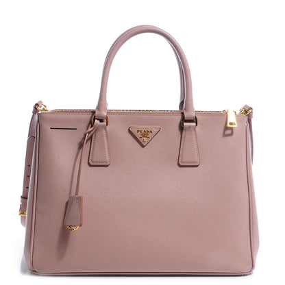 Prada Saffiano Lux Medium Double Zip Tote Cammeo 1 of 9