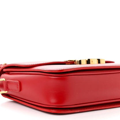 Celine Shiny Calfskin Medium Triomphe Red 9 of 10
