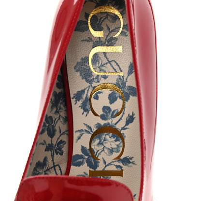 Gucci Vernice GG Victoire 55mm Loafer Pumps 36 Hibiscus Red 7 of 9