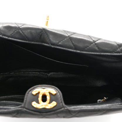 Chanel Lambskin Quilted Shoulder Bag Black 5 of 10