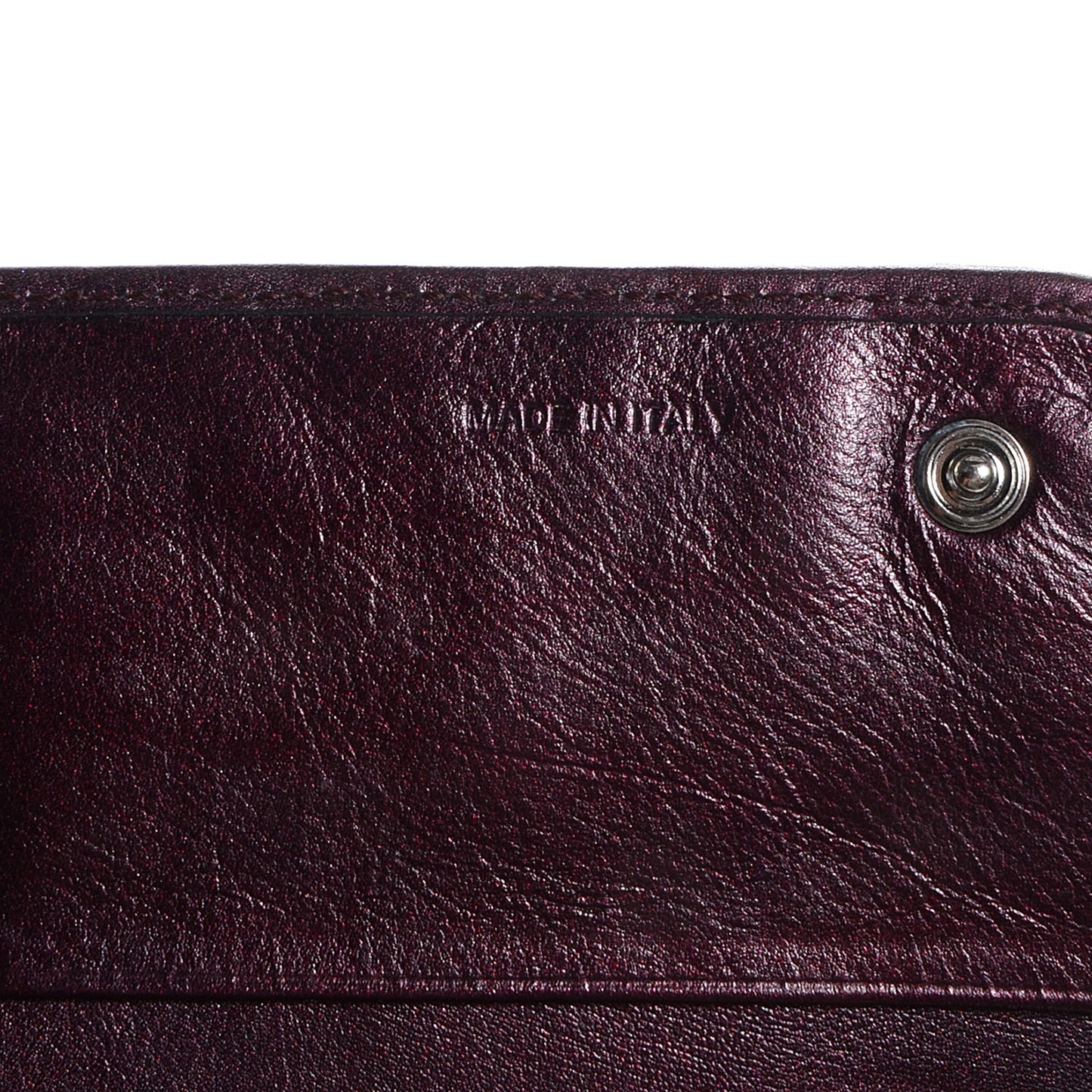 Nappa Mordore Stripes Continental Wallet Lampone