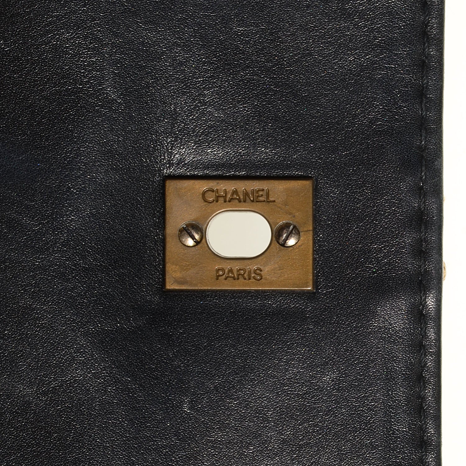 Chanel Calfskin Wild Stitch Jumbo Flap Black 8 of 8