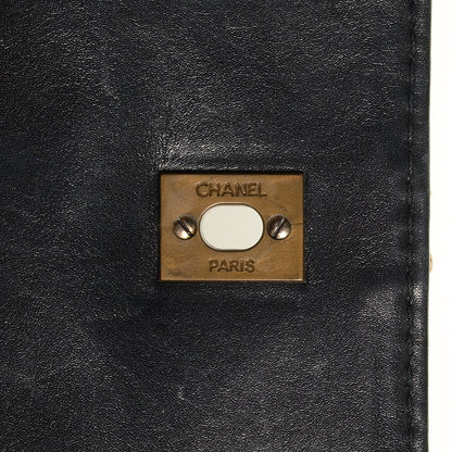 Chanel Calfskin Wild Stitch Jumbo Flap Black 8 of 8