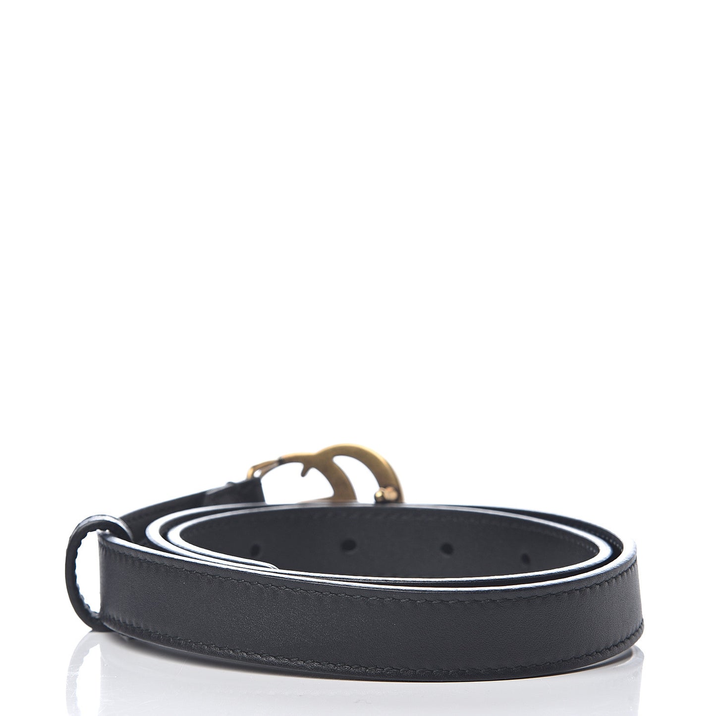 Calfskin Double G 20mm Belt 70 28 Black