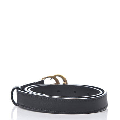 Gucci Calfskin Double G 20mm Belt 70 28 Black 2 of 5