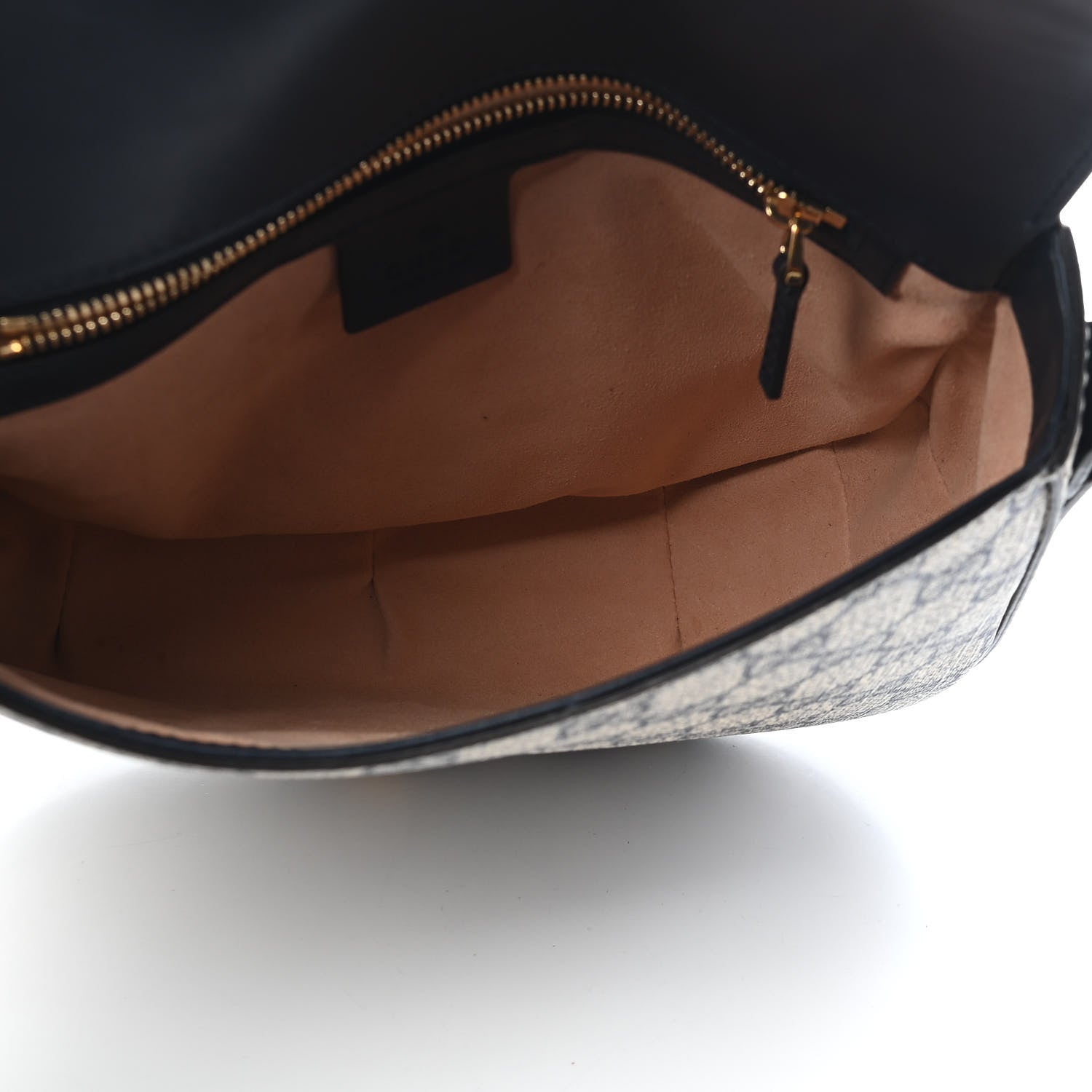 Gucci GG Supreme Monogram Small Messenger Shoulder Bag Beige Blue Navy 4 of 9