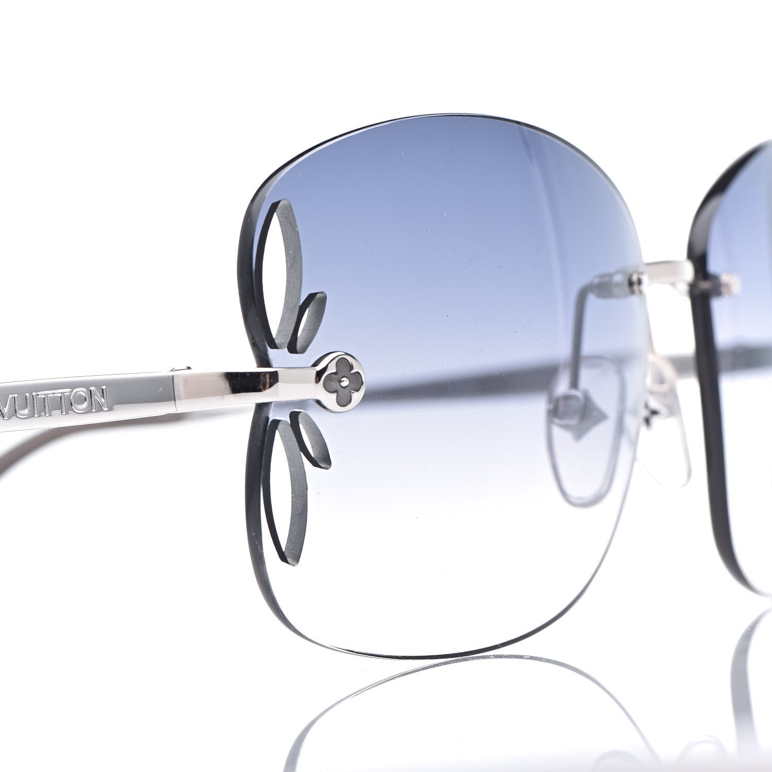 Louis Vuitton Lily Sunglasses Z0308U Silver 7 of 8
