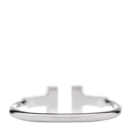 Tiffany 18K White Gold Ruby T Wire Ring 51 5.75 3 of 4