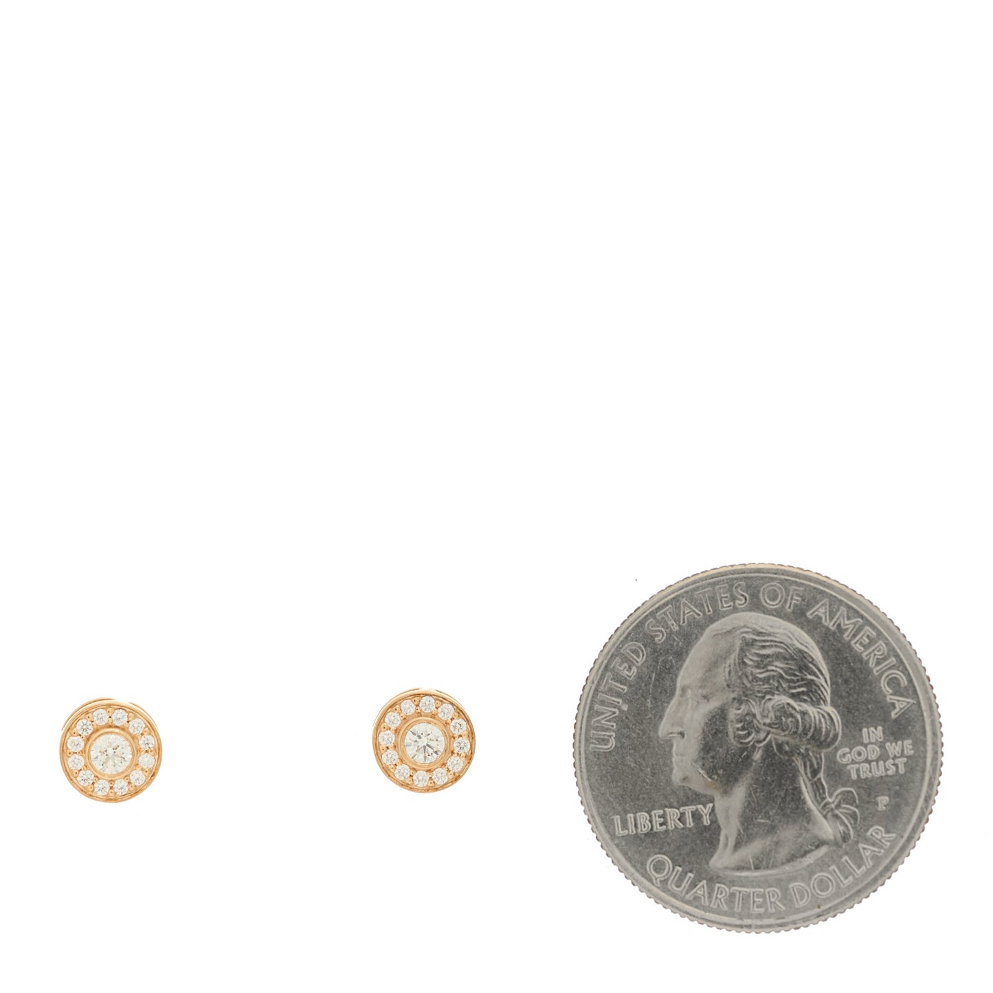 18K Rose Gold Diamond .28ctw Mini Circlet Earrings