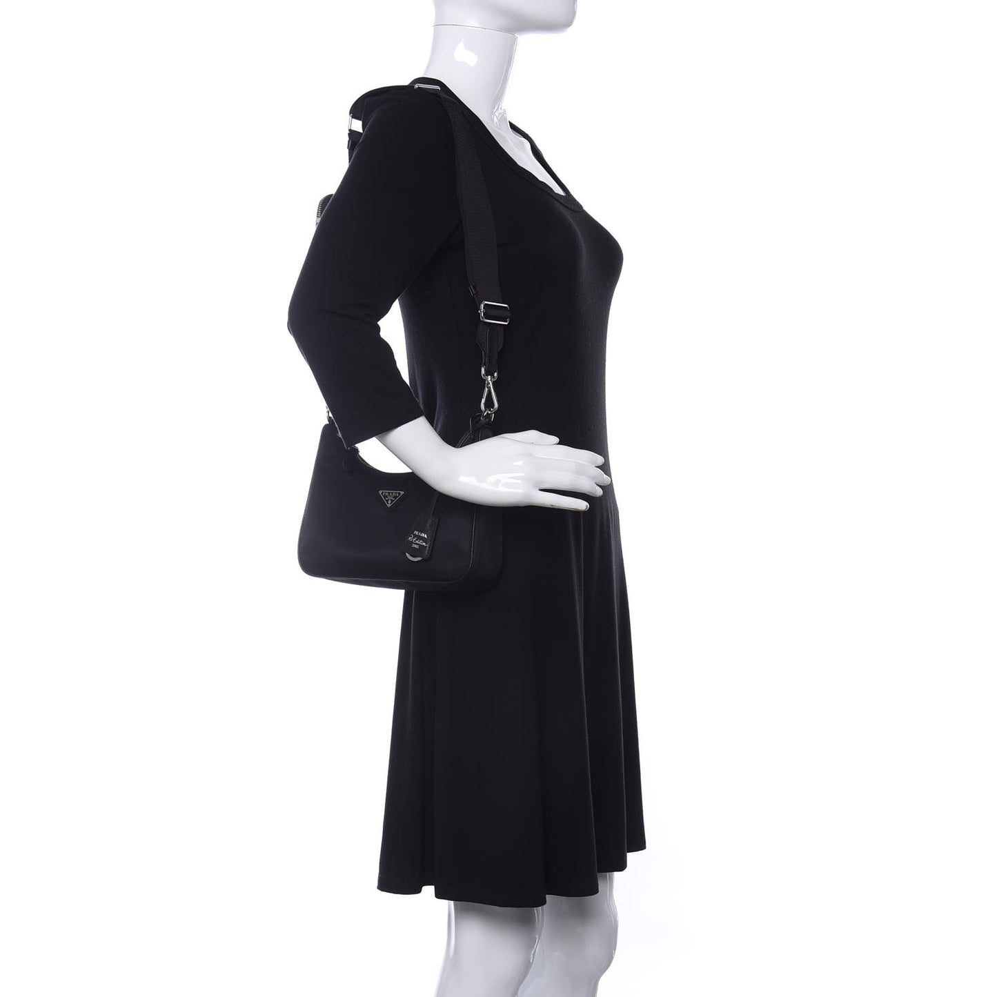 Nylon Re-Edition 2005 Shoulder Bag Black