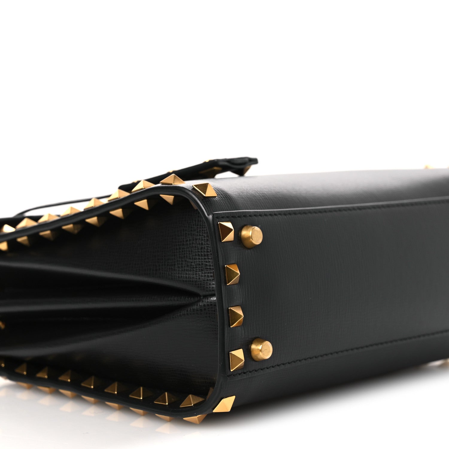 Valentino Garavani Grainy Calfskin Small Rockstud Alcove Top