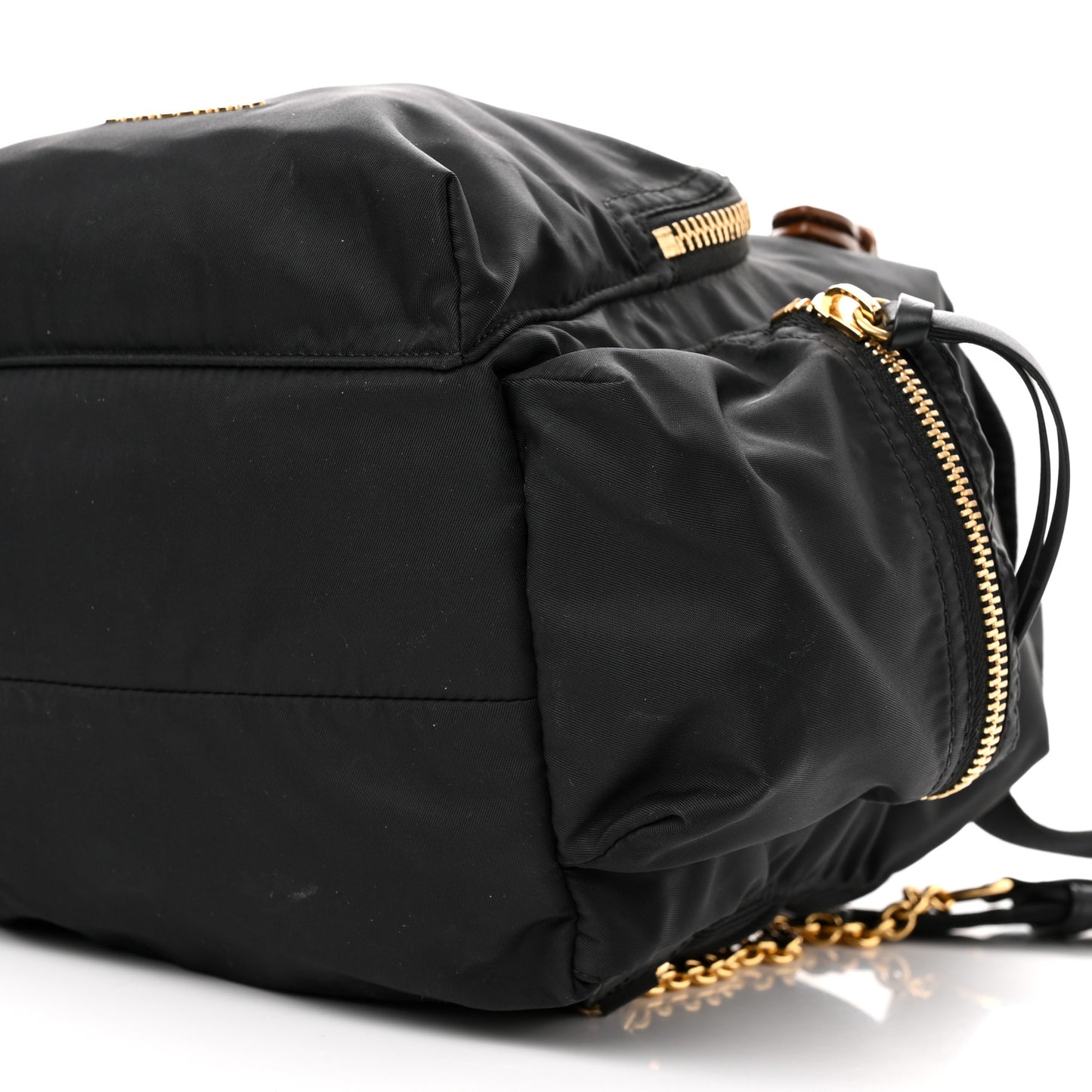 Nylon Medium Rucksack Backpack Black