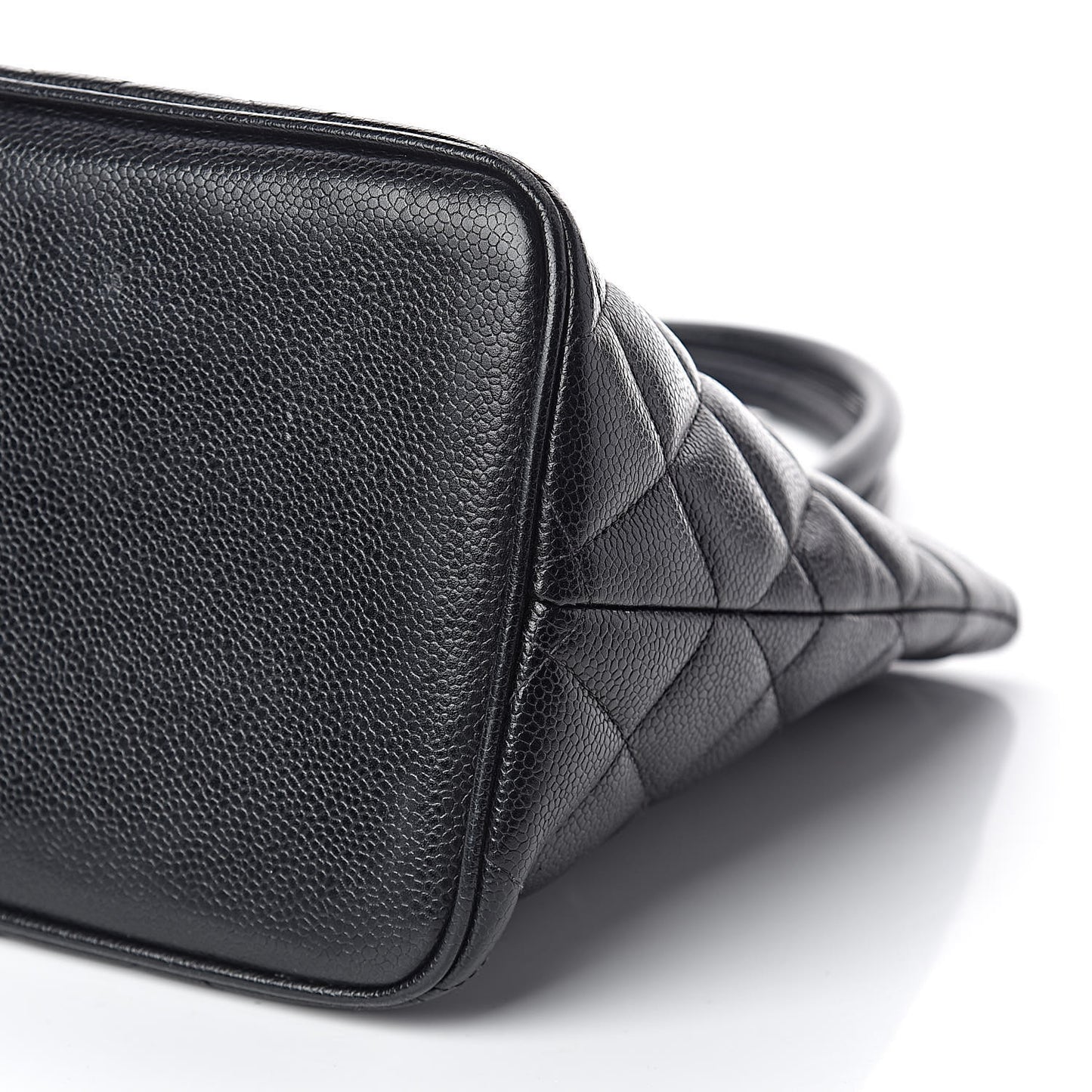 Caviar Quilted Medallion Tote Black