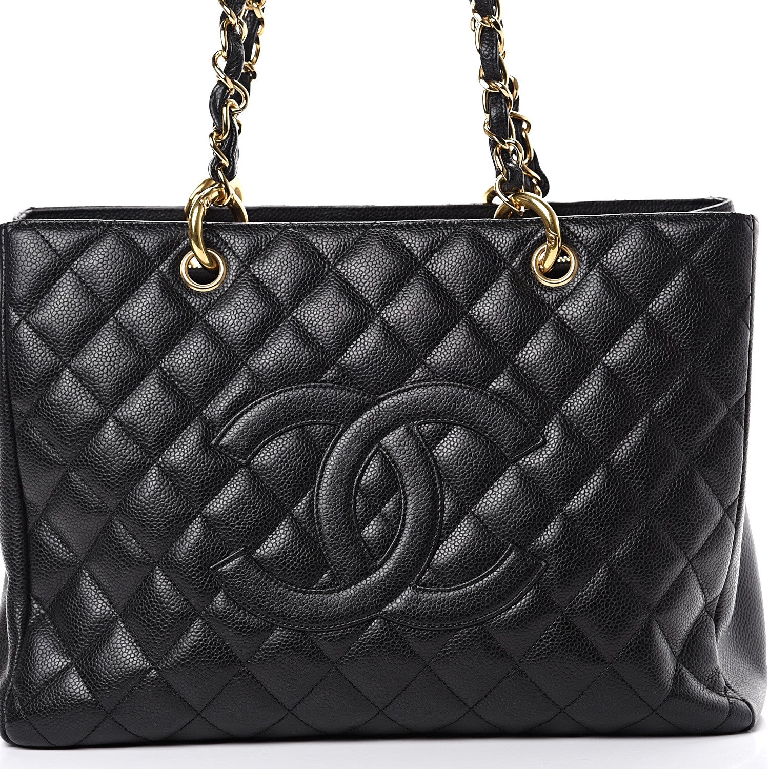 Chanel Caviar Quilted Grand Shopping Tote GST Black 7 of 13