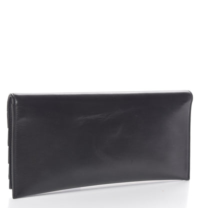 Saint Laurent Calfskin Monogram Smoking Clutch Black 3 of 7