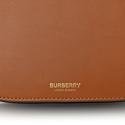 Burberry Calfskin Small Two-Tone Olympia Shoulder Bag Warm Tan 8 of 10