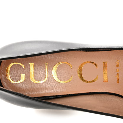Gucci Malaga Kid Horsebit 75mm Pumps 36 Black 8 of 10