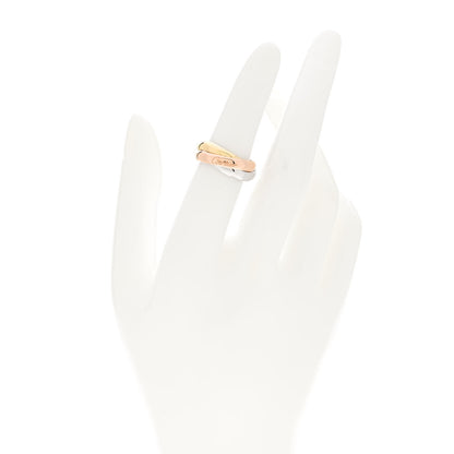Cartier 18K Pink Yellow White Gold Classic Trinity Ring 50 5.25 2 of 4