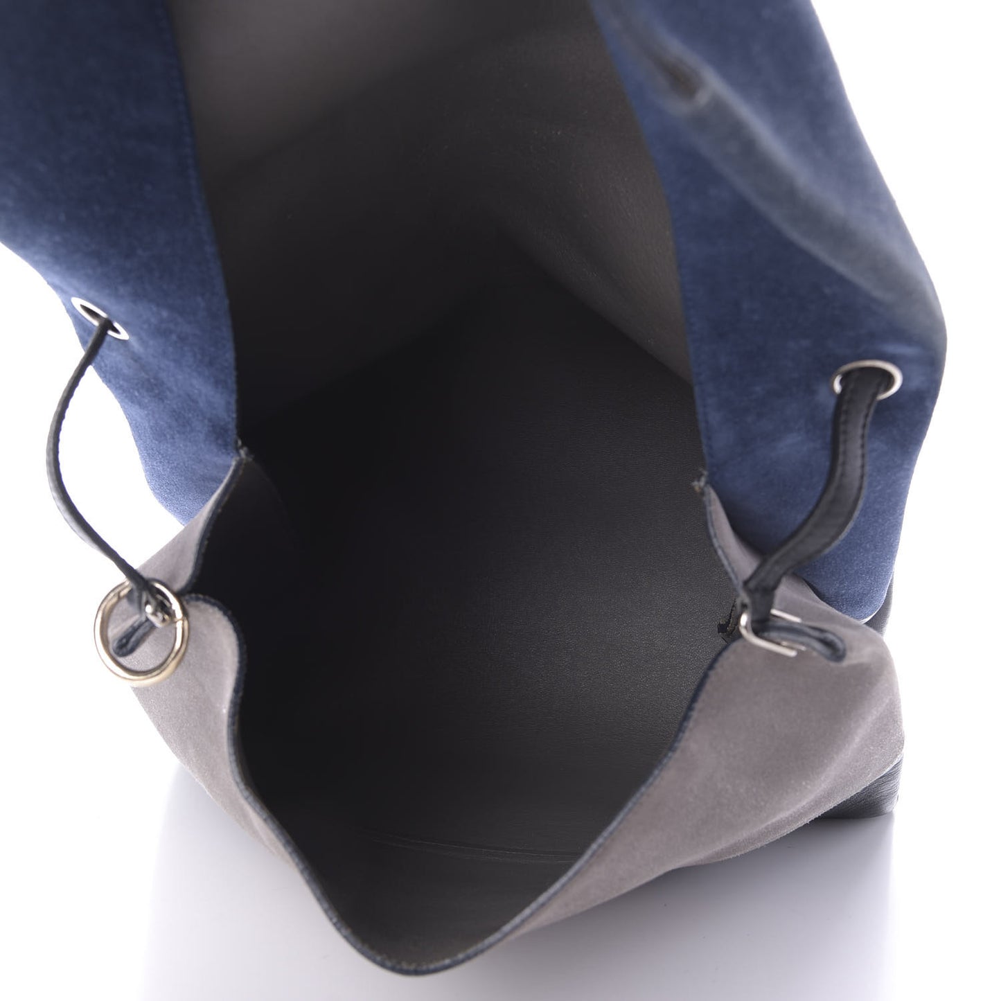 Calfskin Suede All Soft Shoulder Bag Ocean Blue