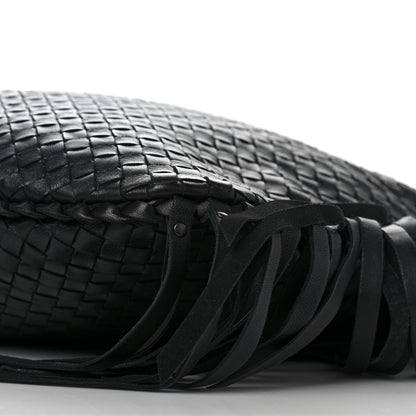 Bottega Veneta Nappa Intrecciato Veneta Large Fringed Hobo Black 7 of 7
