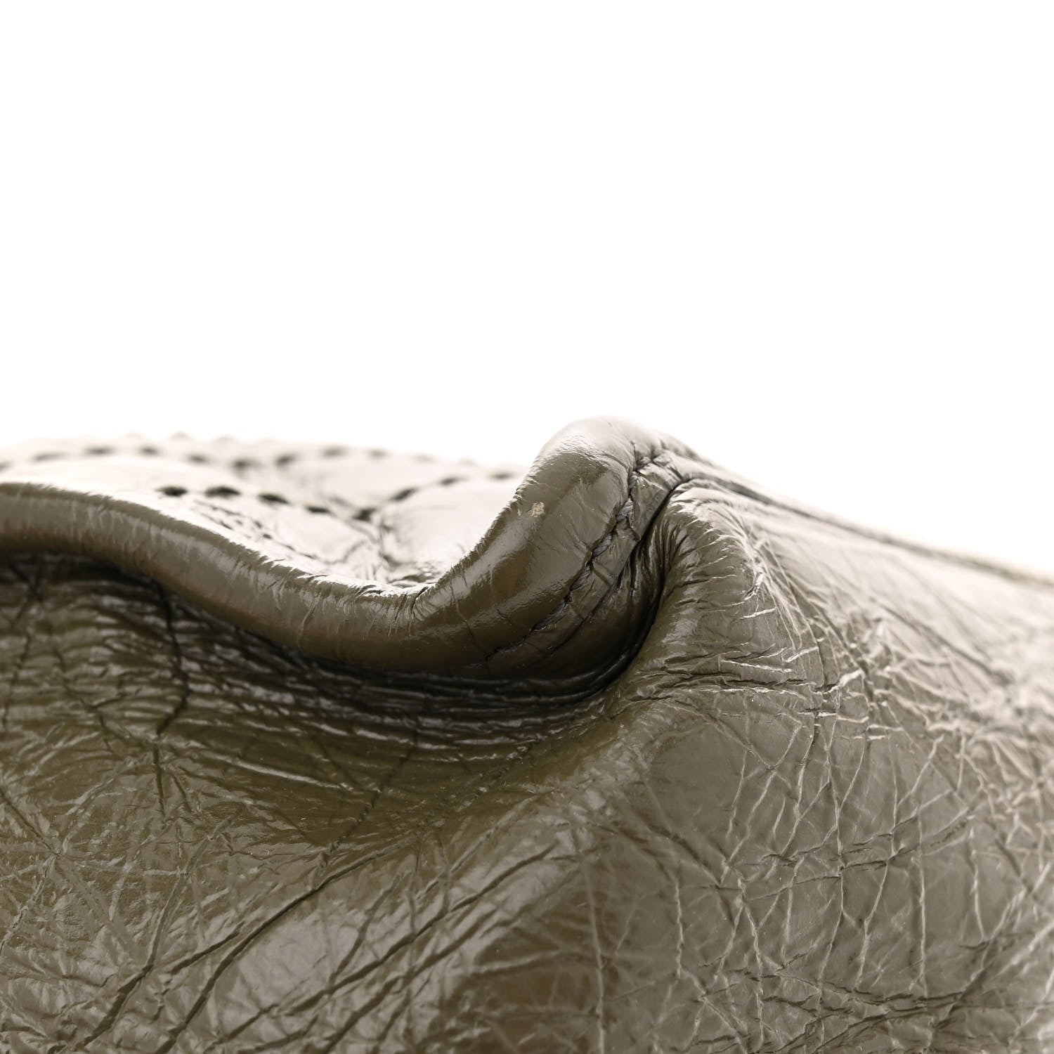 Saint Laurent Crinkled Calfskin Matelasse Monogram Medium Niki Chain Satchel Dark Green 10 of 11