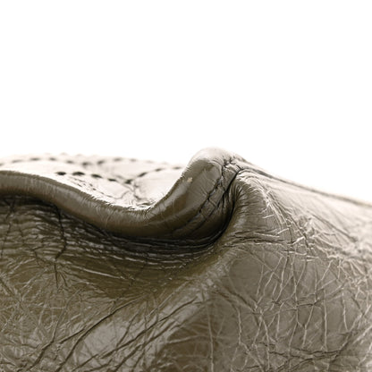 Saint Laurent Crinkled Calfskin Matelasse Monogram Medium Niki Chain Satchel Dark Green 10 of 11