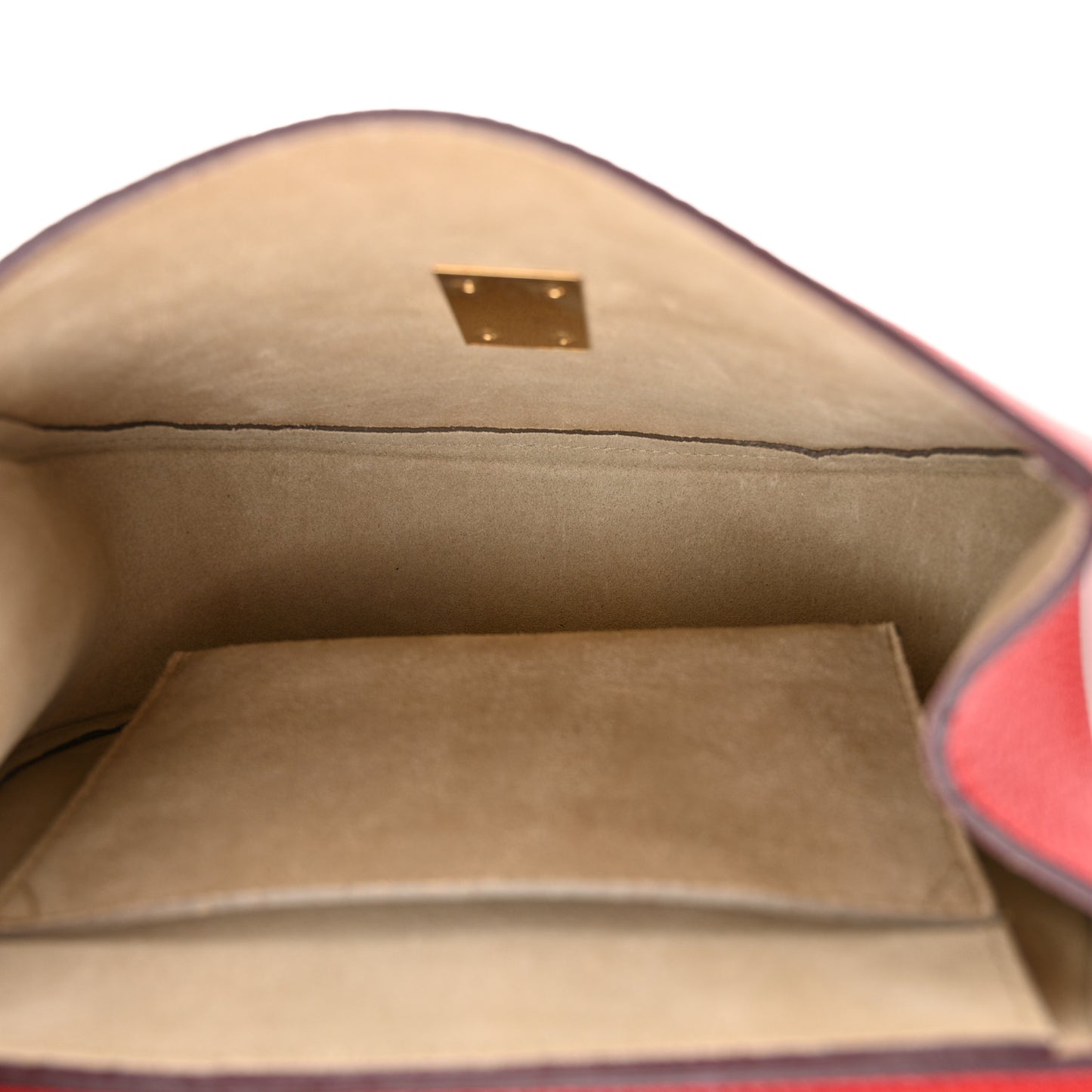 Goatskin Drew Shoulder Bag Red