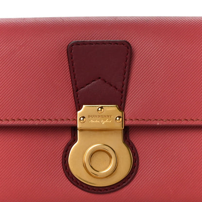 Burberry Trench Calfskin DK88 Halton Flap Wallet Pink Burgundy 7 of 10