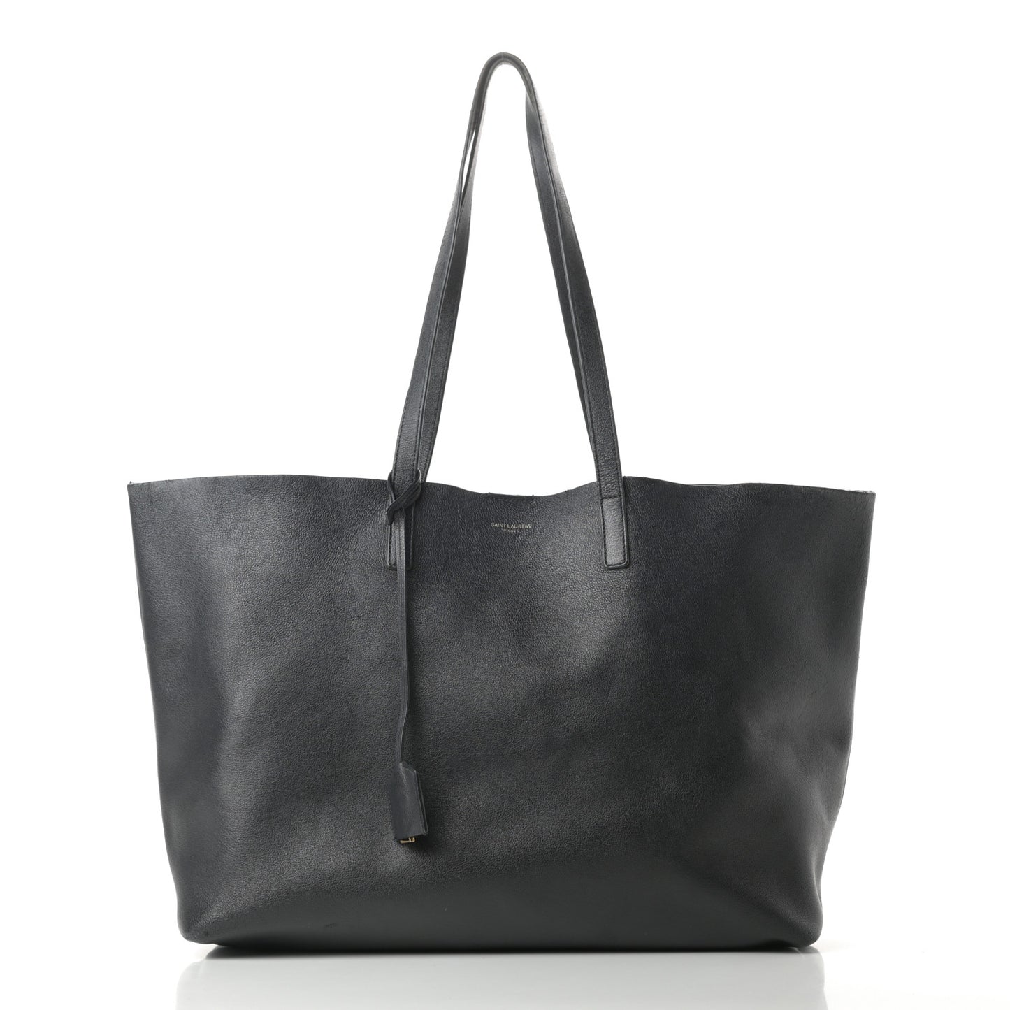 Calfskin Large Shopping Tote Black