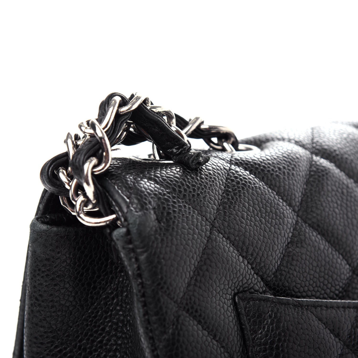 Chanel Caviar Quilted Jumbo Single Flap Black 13 of 14