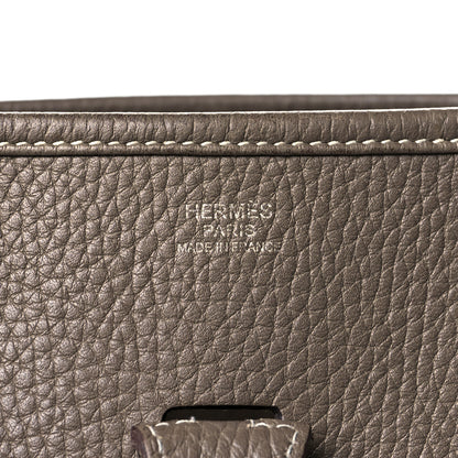 Hermes Taurillon Clemence Evelyne III PM Etoupe 6 of 23