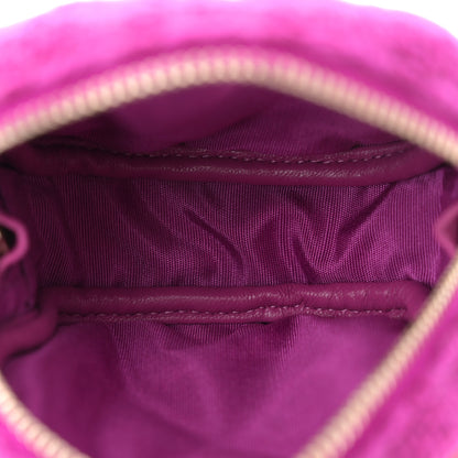 Chanel Tweed Lambskin Quilted Waist Bag With Coin Purse Fuchsia 6 of 15