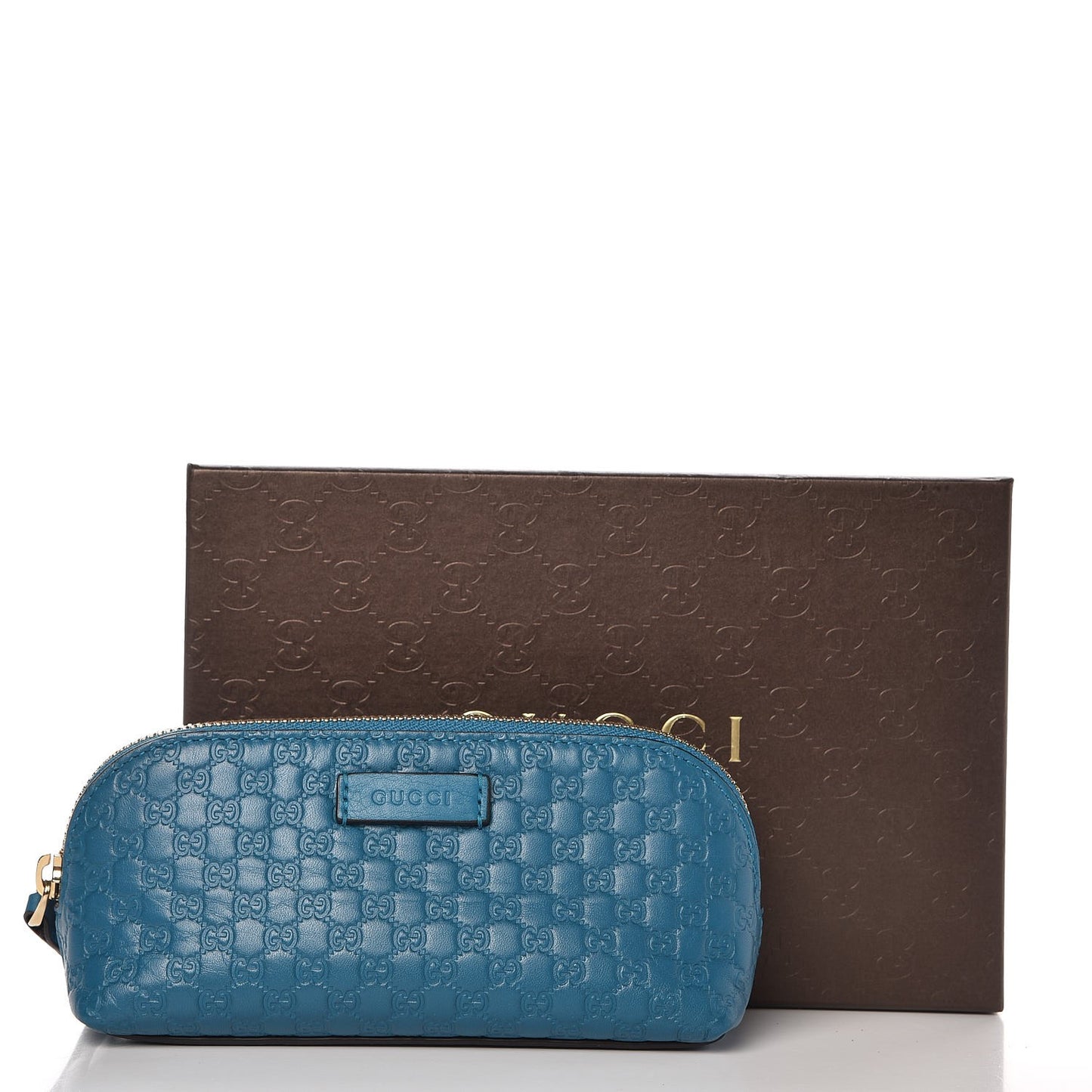 Soft Microguccissima Cosmetic Case Deep Cobalt