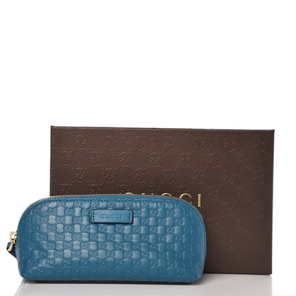 Gucci Soft Microguccissima Cosmetic Case Deep Cobalt 9 of 9