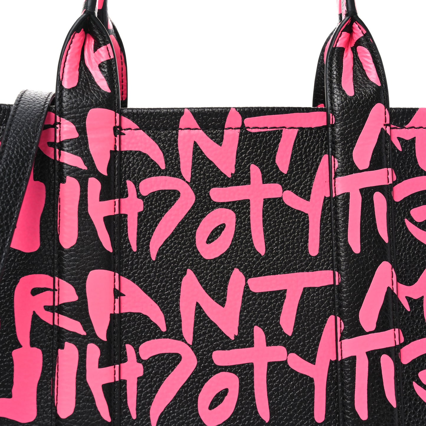 X STEPHEN SPROUSE Grained Calfskin Medium The Tote Bag Pink